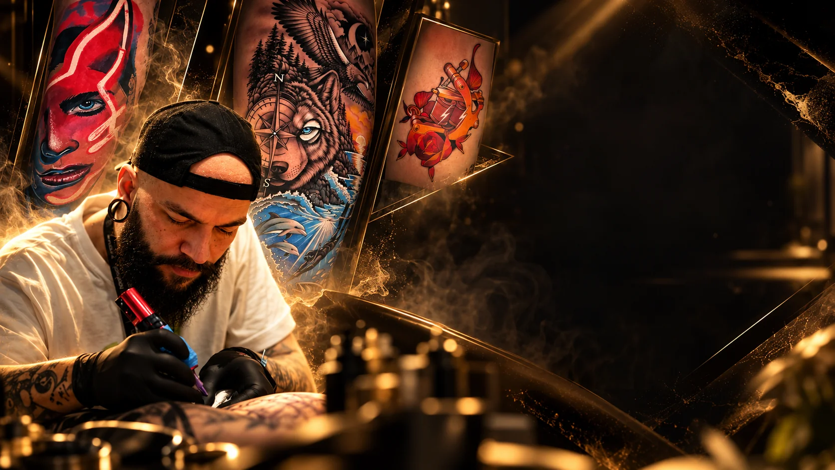 PLPS dövme sanatı sinematik banner